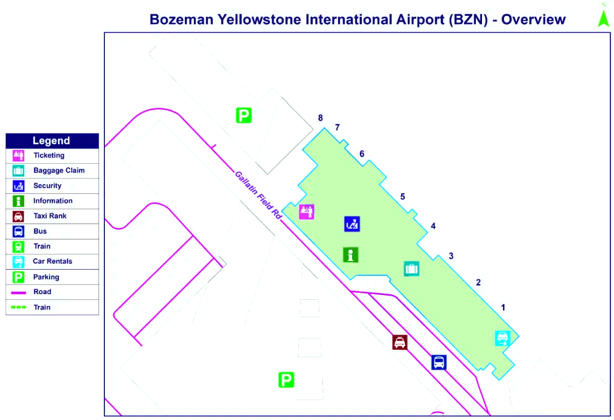Bozeman Yellowstone internasjonale lufthavn
