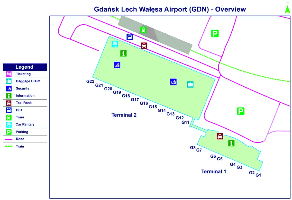 Gdansk Lech Walesa flyplass