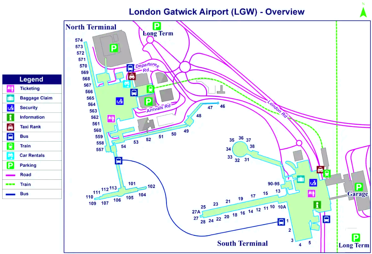 London Gatwick flyplass